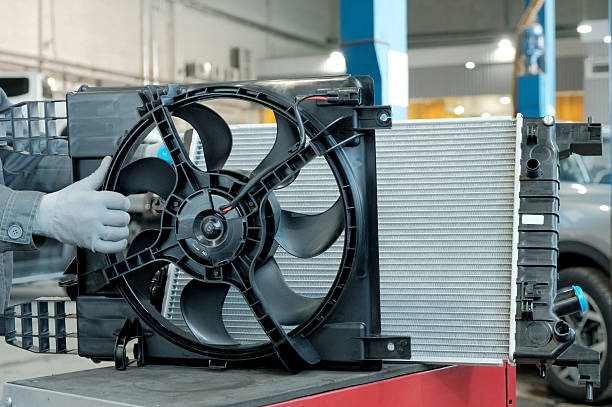 Radiator and fans